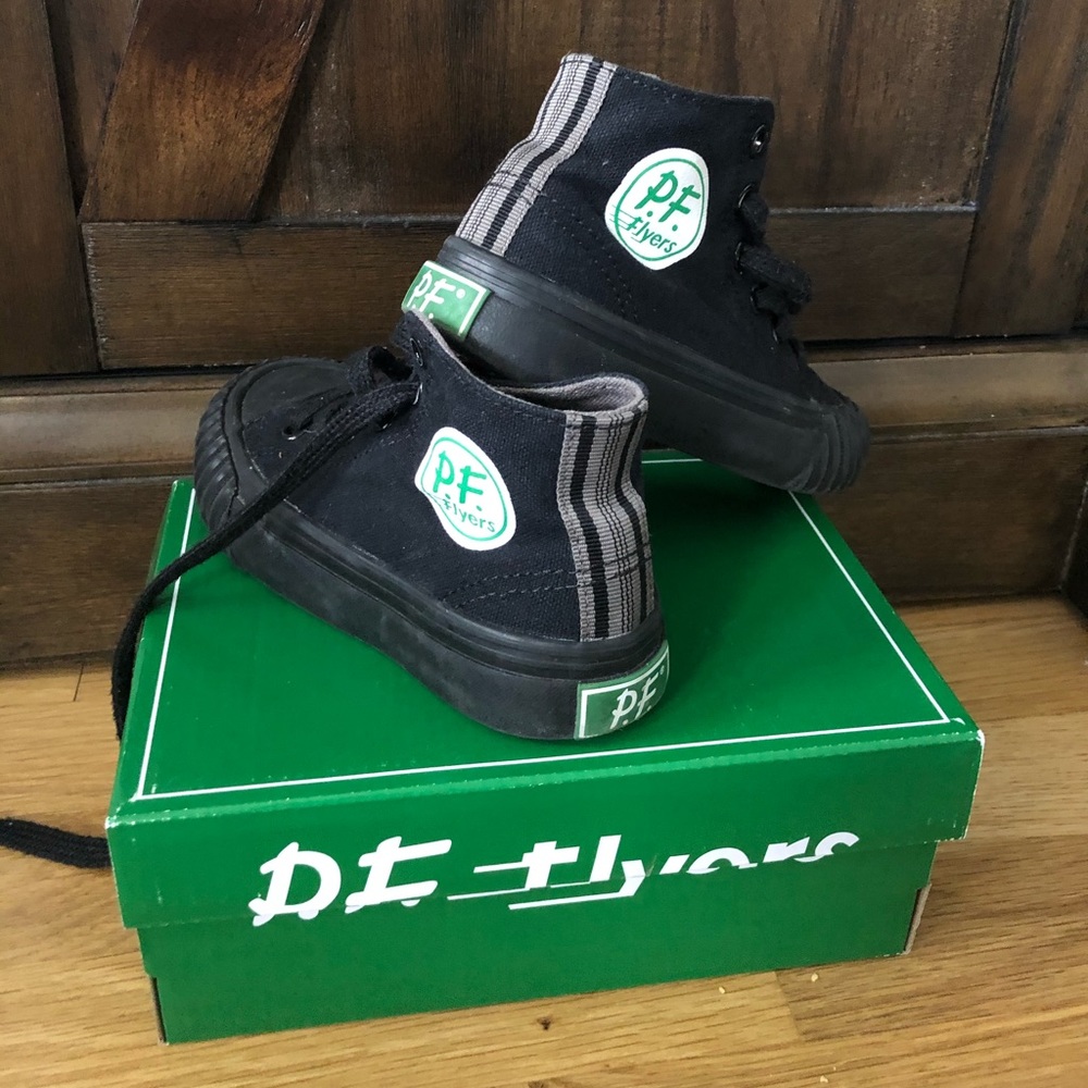 PF Flyer black toddler sneakers